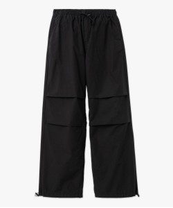Pantalon baggy en toile de coton femme